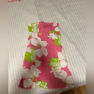 Lilly Pulitzer Pink and Green Floral Dress